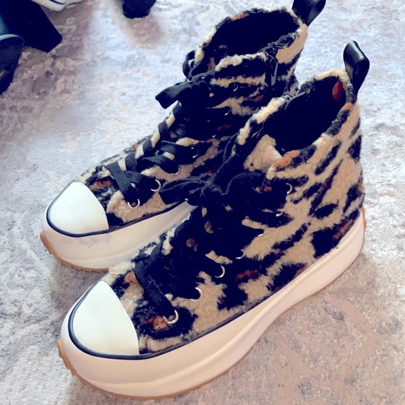 Steve Madden Shoes - STEVE MADDEN WOMENS SHAFT SNEAKER LEOPARD  Size 8